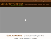 Tablet Screenshot of gourmetgrindz.com